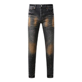 Purple Brand Jeans Pure Cotton High Street Trend #9109